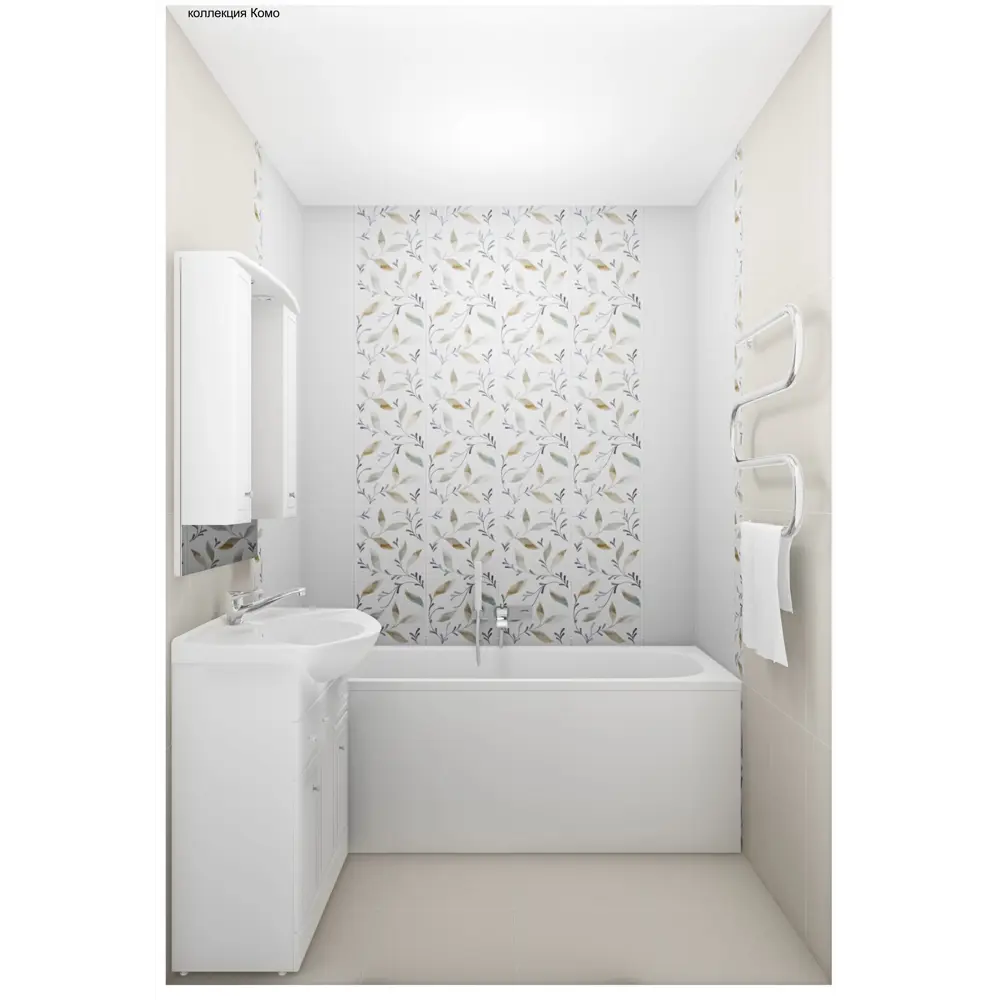 Бордюр настенный «Комо» 7 60x9.85 см цвет мультиколор 82460202 STLM-2154393 Керамин  - Вид №3