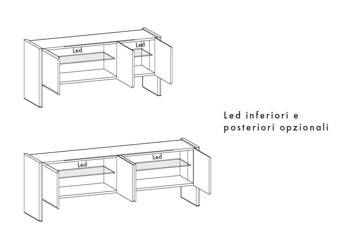 Шкаф из МДФ с распашными дверями Olivieri Cosmo ARCH-00118023 - Вид №4