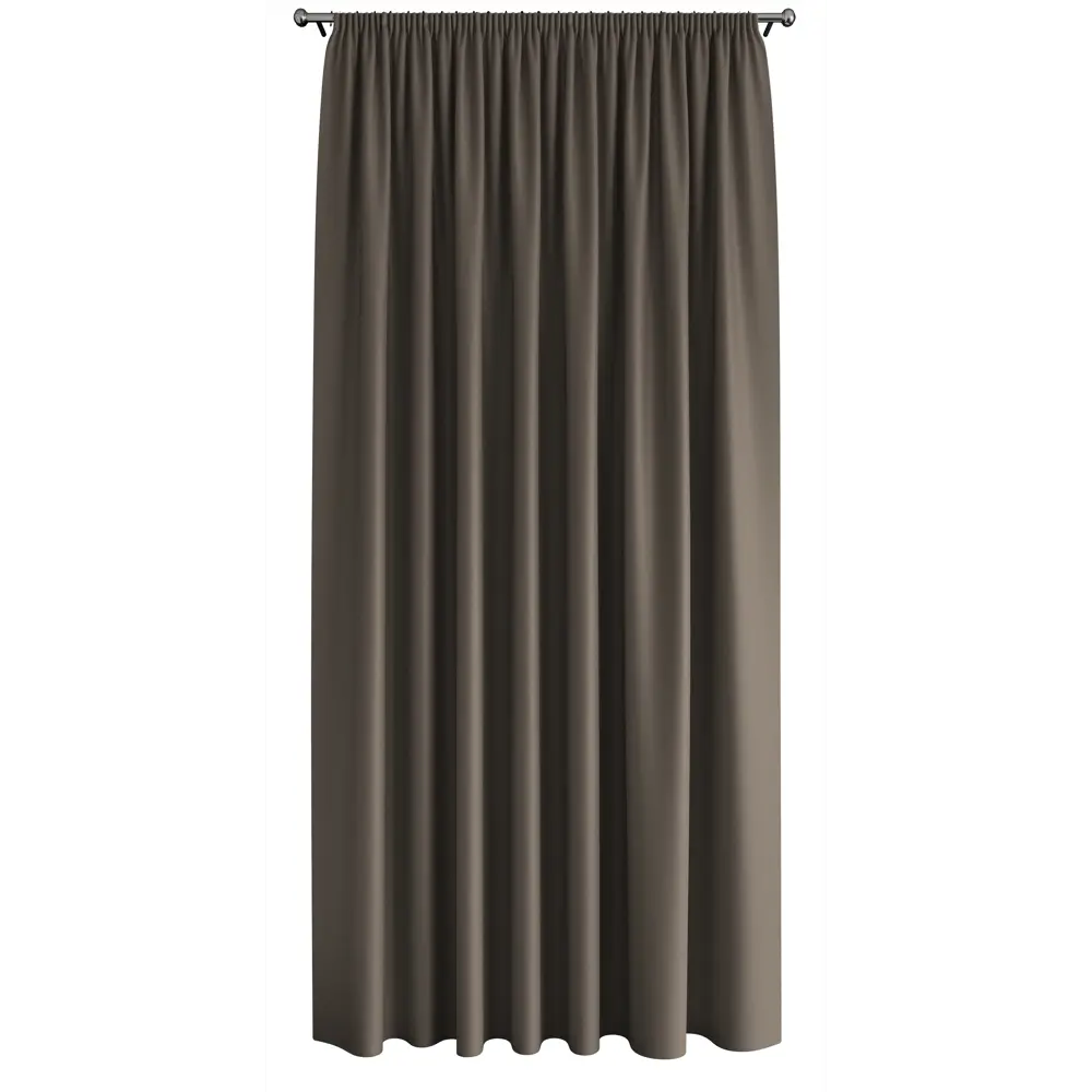 Штора Dora 200×280 см коричневая жаккард 89426358 MIAMOZA STLM-1582923 - Вид №1