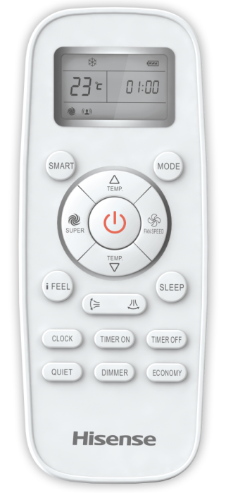 9077983 Кондиционер настенный сплит-система Hisense AS-24HR4RBADJ00 белый STDN-0125106 - Вид №2