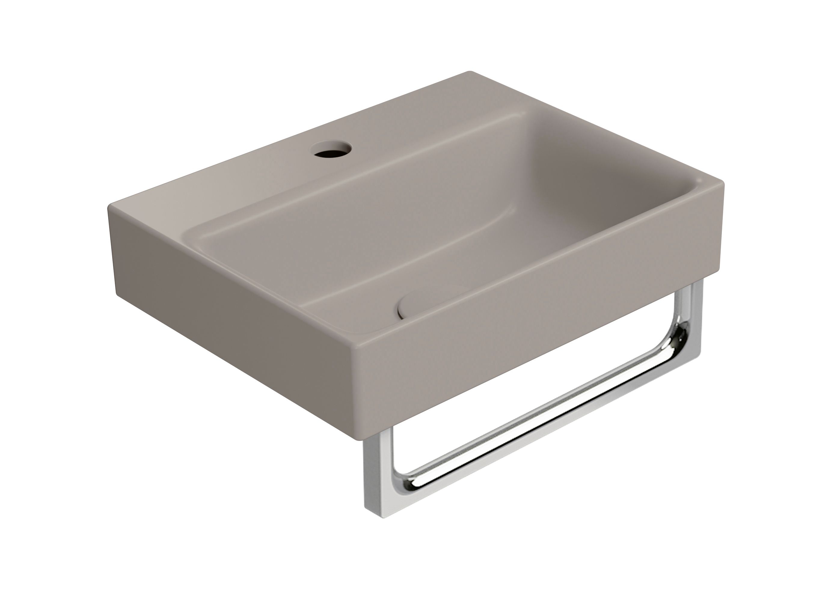 Керамическая прямоугольная подвесная встраиваемая раковина GSI ceramica Color Elements ARCH-00035552 - Вид №5