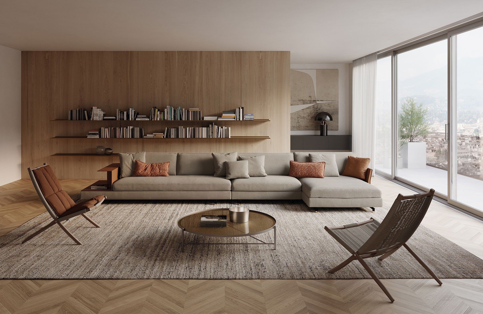 Круглый металлический журнальный столик Frigerio Santamonica ARCH-00146808 - Вид №2