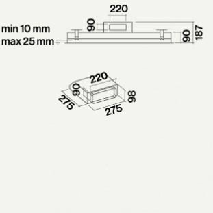 Falmec Встроенная вытяжка из нержавеющей стали со встроенной подсветкой Design+ sun-id-1488482 - Вид №10