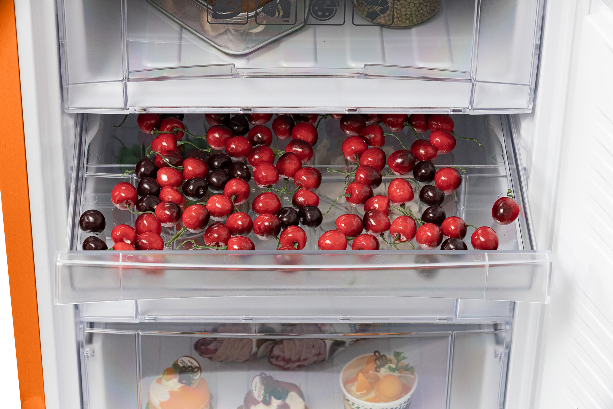 9021271 Холодильник с морозильником   Nordfrost NRB 154 Or оранжевый STDN-0008397 - Вид №10