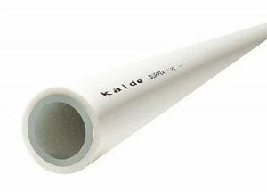 Труба полипропиленовая KALDE D 50х8,3 PN 25 армированная алюминием белая