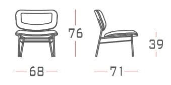Тканевое кресло с кожаными деталями Casa Covre Винтаж ARCH-00122958 - Вид №11
