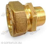 Муфта труба-наружная резьба (папа) 32мм* 1 1/4 дюйма Flexible hose Россия BC32