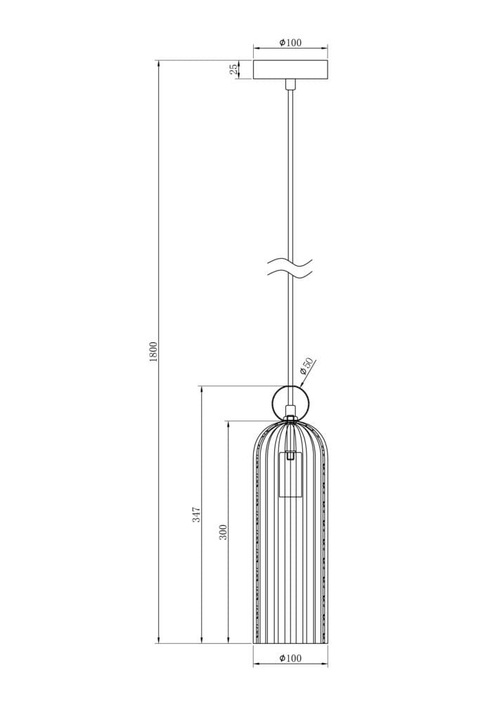 Стеклянный светодиодный подвесной светильник Maytoni Antic ARCH-00018103 - Вид №4
