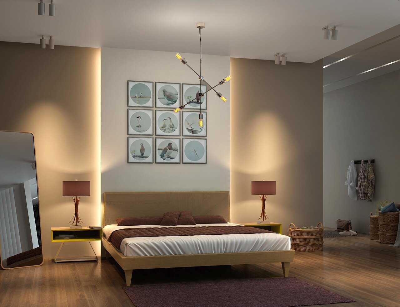 Кровать полутораспальная 140x200 светло-коричневая Sens BRAGIN DESIGN ДИЗАЙНЕРСКИЕ 256503 Бежевый  - Вид №3