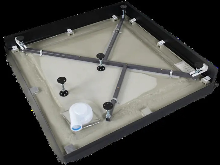 89359634 Каркас для душевого поддона Metakam Apart Black квадратный 100x100 см STLM-0995916