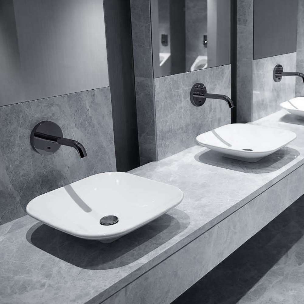 Никель однорычажный настенный инфракрасный смеситель для раковины Fontana Showers BRAVAT ARCH-00125773 - Вид №1