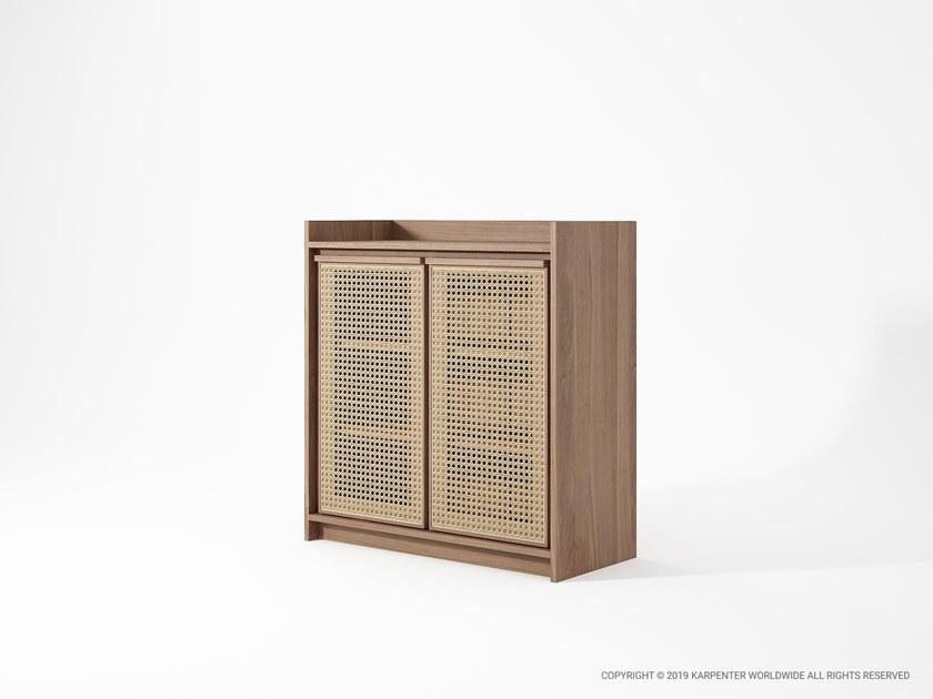 KARPENTER Комод из массива дерева и ротанга с распашными дверцами Roots sun-id-1357623 - Вид №13