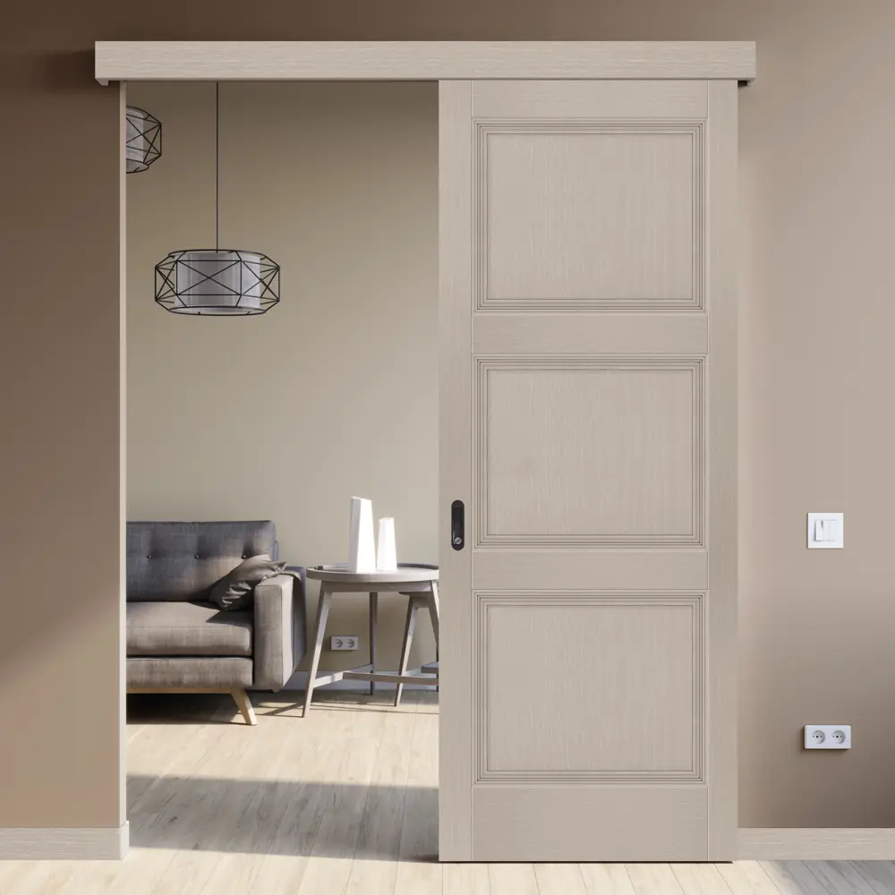 Комплект двери Трилло глухая 80x200 см Hardflex цвет ясень элегант с добором 200 мм 89432088 STLM-2168750 МАРИО РИОЛИ  - Вид №2