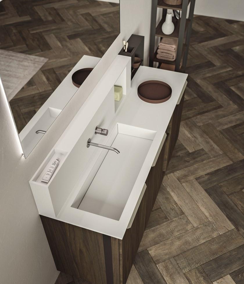 Cerasa Мебель для умывальника из меламина с зеркальными дверцами Cartabianca sun-id-1352555 - Вид №1