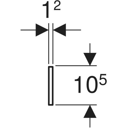 430210304 Фронтальная декоративная панель Geberit Bambini для детской раковины, для двух смесителей для раковины Geberit  - Вид №2