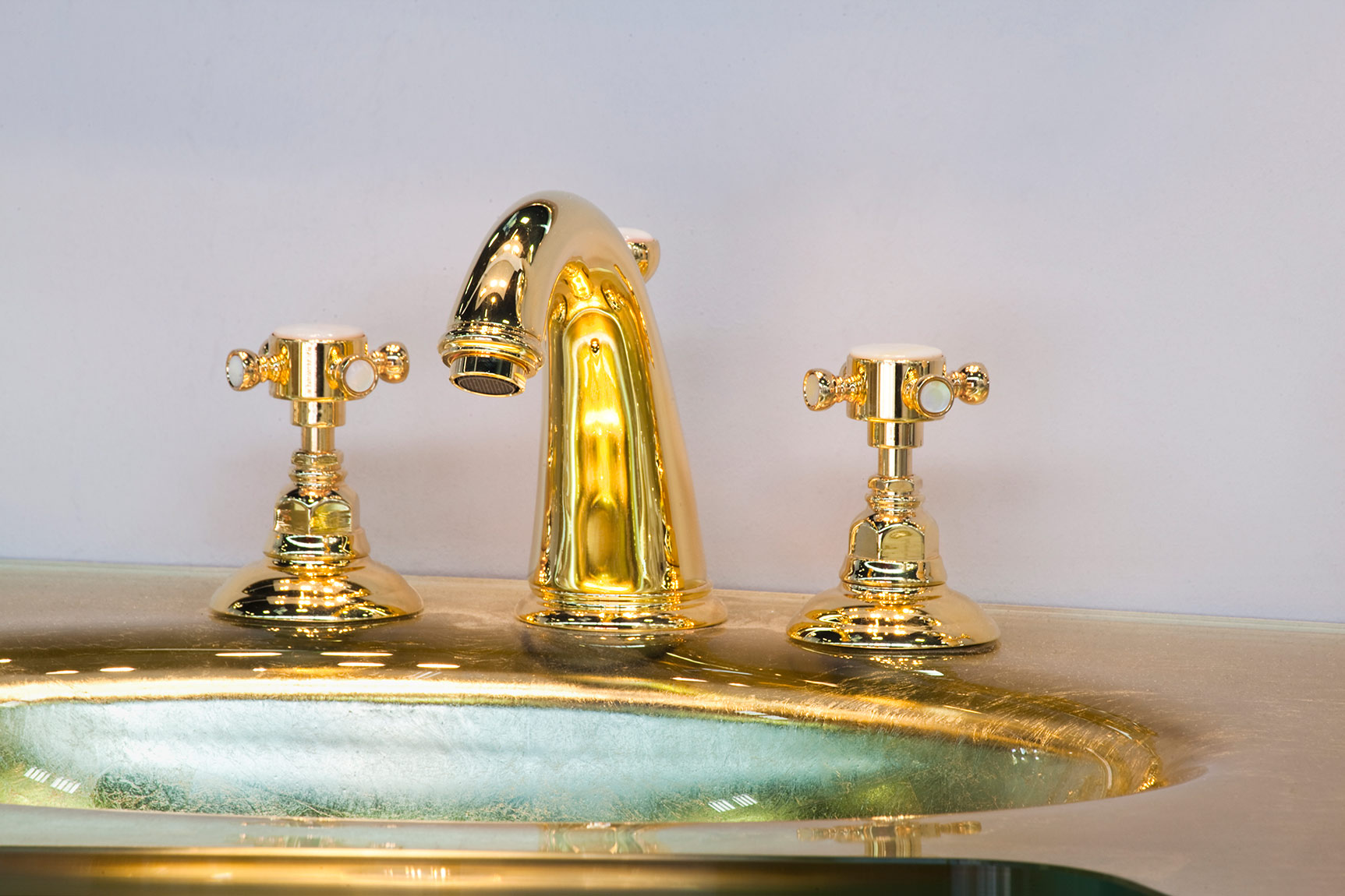 2147 ** 09 Одинарный кран с подключением для стиральной машины 3/4 ” Nicolazzi Series Le Pietre  - Вид №2