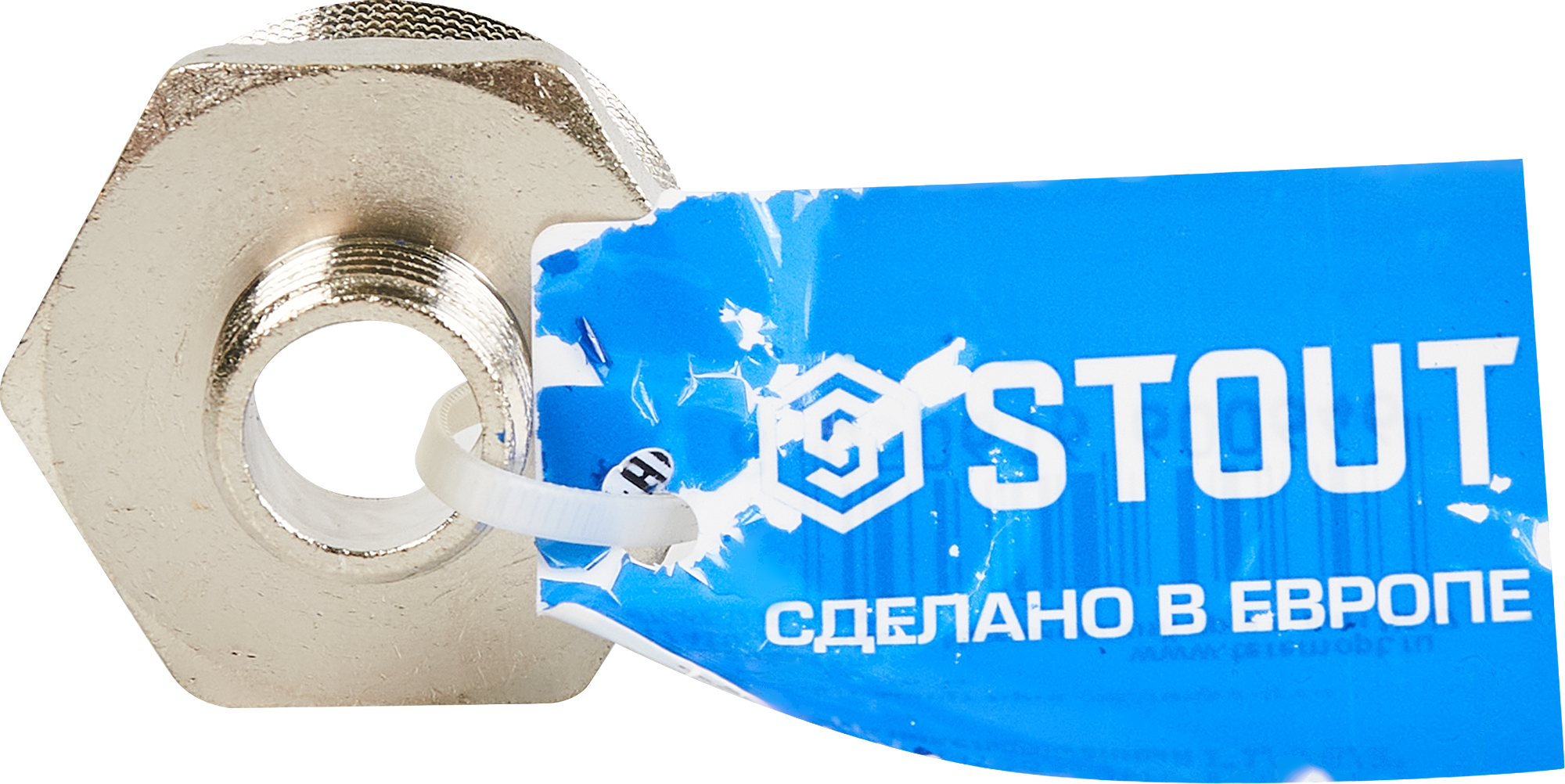 Ниппель латунный STOUT 1 1/4"x1/2" никелированный 82238824 STLM-0022627 - Вид №3