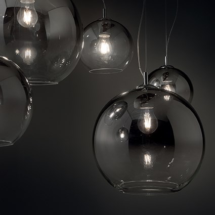 Подвесной светильник Ideal Lux Discovery Fade SP5 IDEAL LUX ДИЗАЙНЕРСКИЕ, DISCOVERY FADE 102217 Хром  - Вид №1