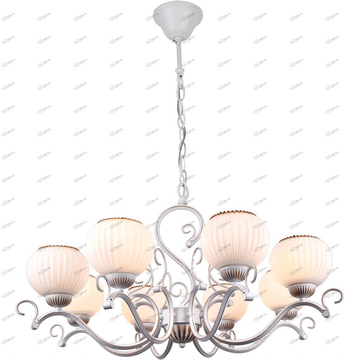 Подвесная люстра Omnilux Ovilo OML-53403-08 OMNILUX OVILO 187098 Белый 