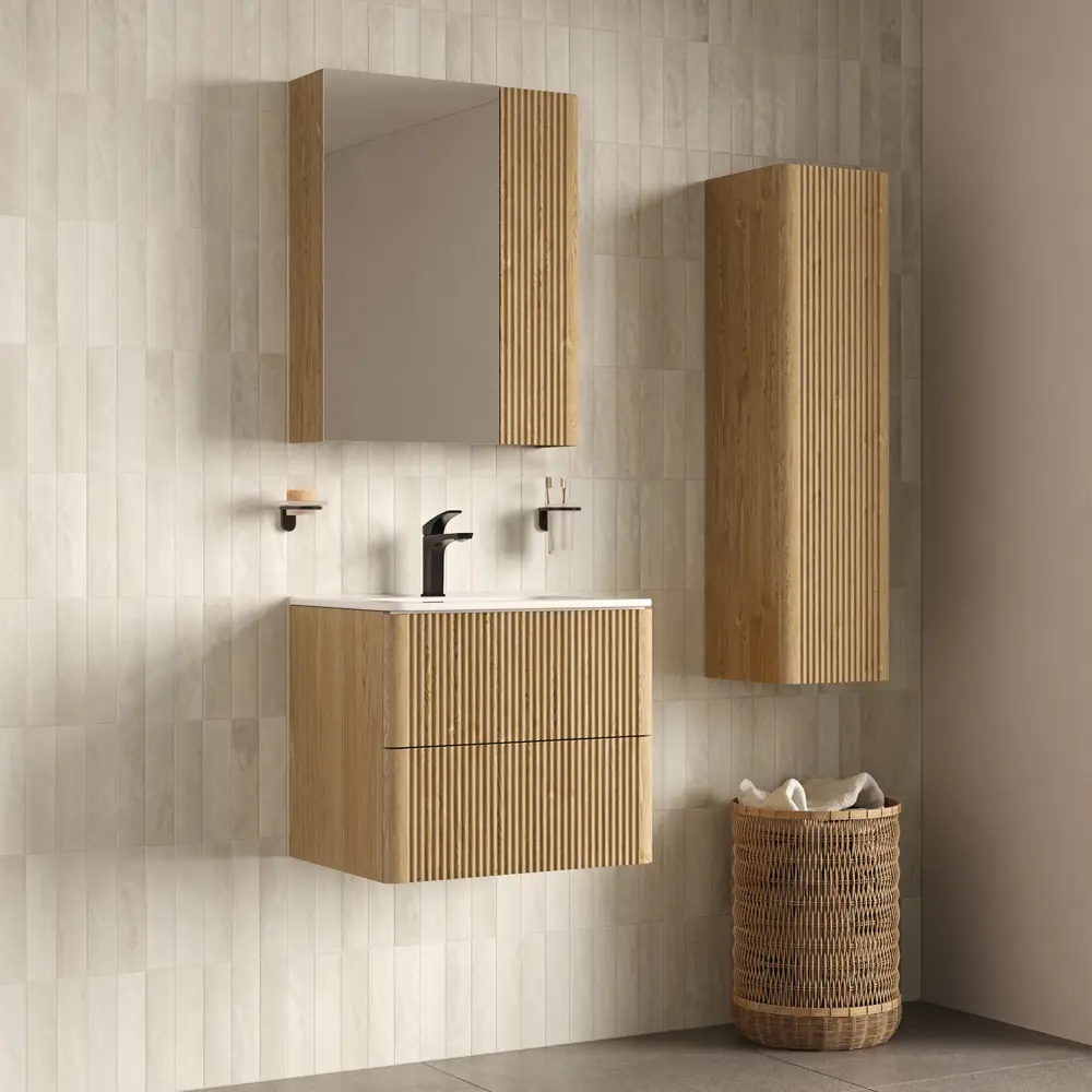 Корпус зеркального шкафа Iddis Lahta LAH60V0i99 72x60x15 см цвет дуб светлый STLM-2198671 - Вид №3