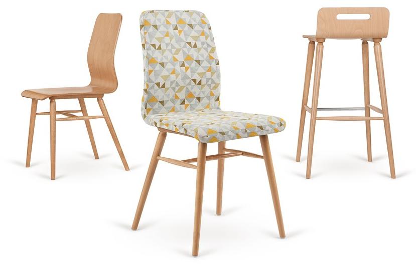 Paged Высокий табурет из бука с подставкой для ног Xchair sun-id-1376782 - Вид №2