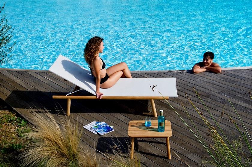 Unopiù Садовый шезлонг Recliner из технической ткани Pevero Pevlet - Вид №2