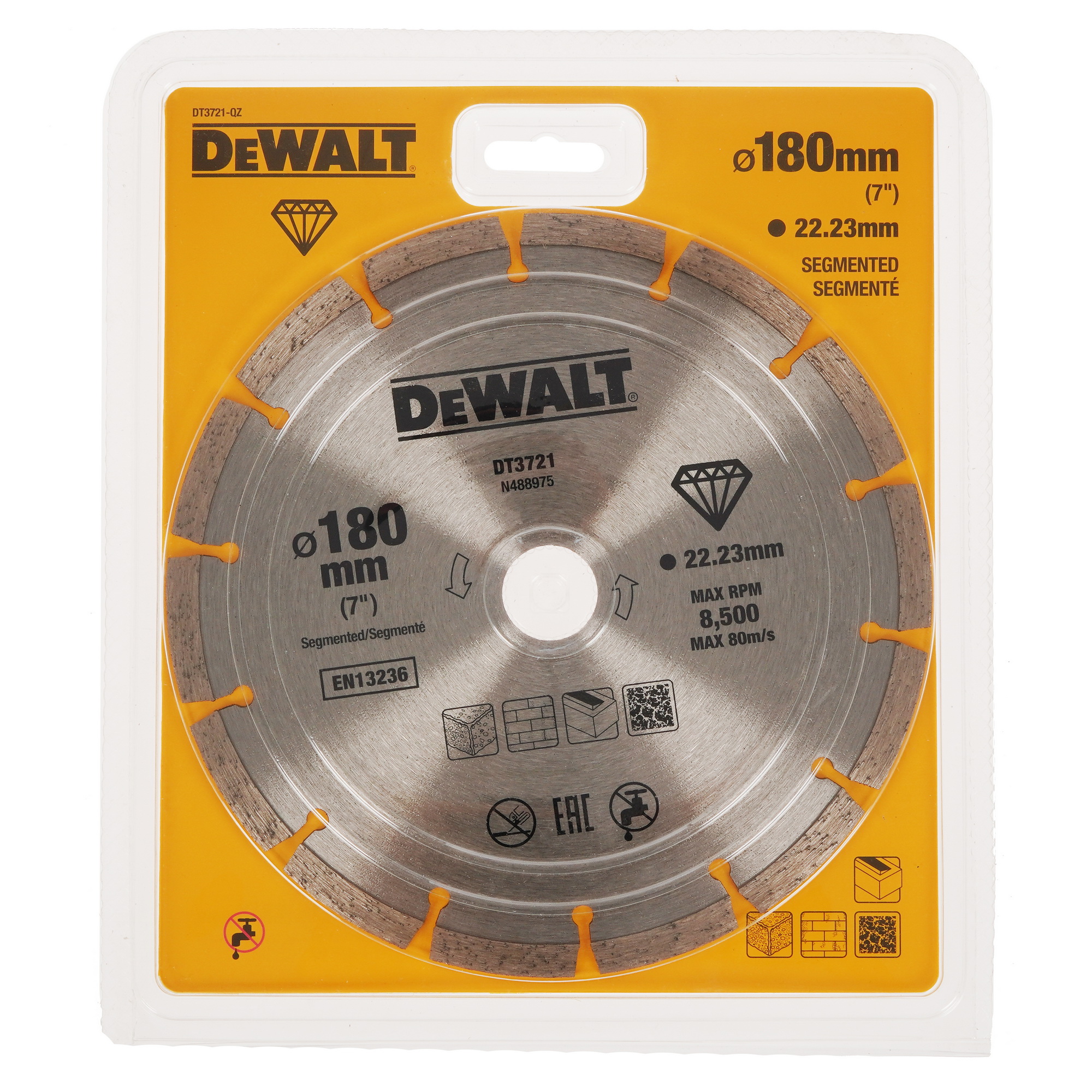 Диск алмазный DeWalt DT3721-QZ 5335337 STDN-0122693