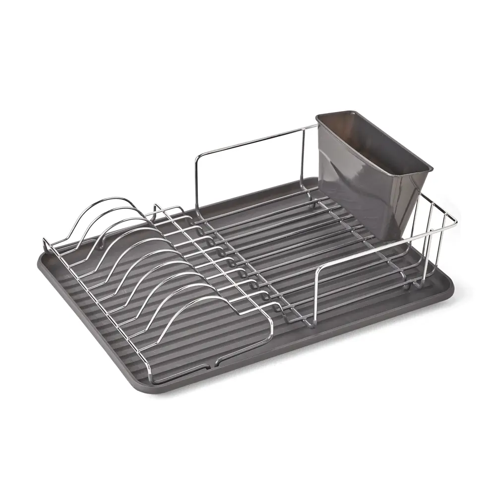 Сушилка для посуды с поддоном Delinia NEO 43x14.5x32 см сталь цвет серый 81995529 STLM-2014845 