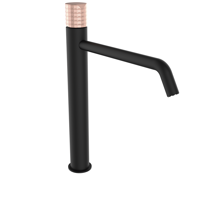 75550726 PREMIUM Черный XXL Умывальник смеситель Черно-Розовое GRB MIXERS 