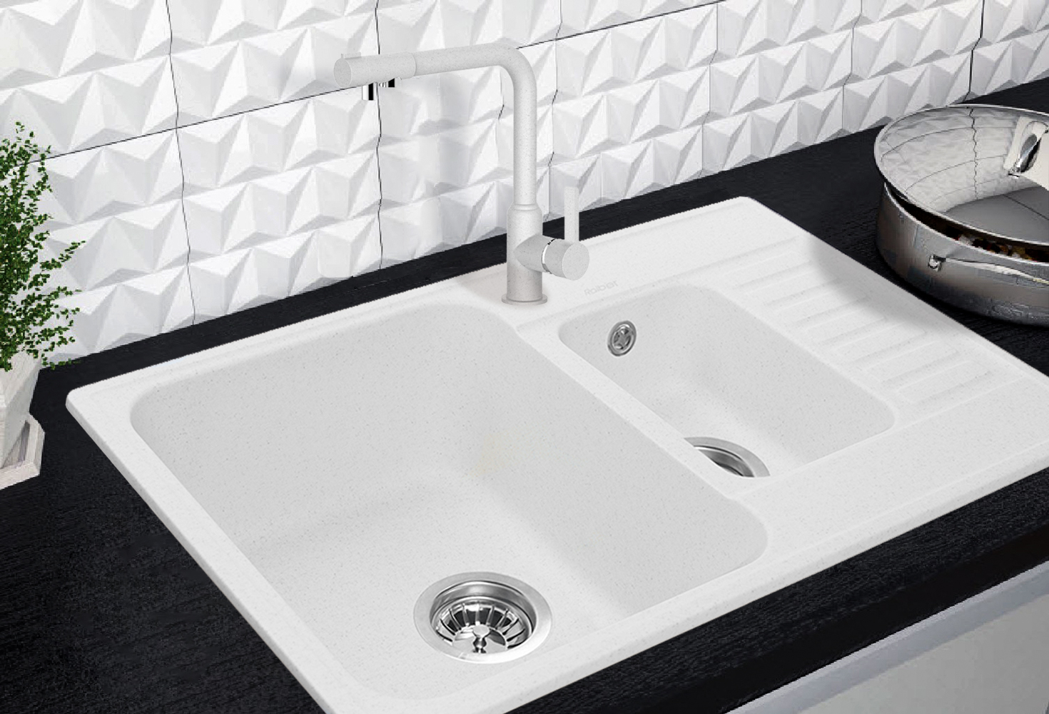 RF6702 Смеситель для кухни однорычажный с фильтром Raiber  - Вид №4