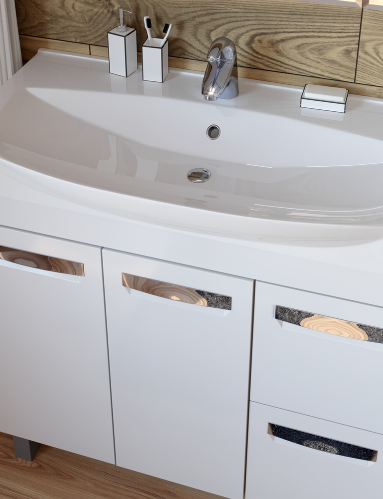 Тумба Plaza 2-850 (Элвис)860⨉490⨉820 мм белый Santreyd sun-id-665329 - Вид №2