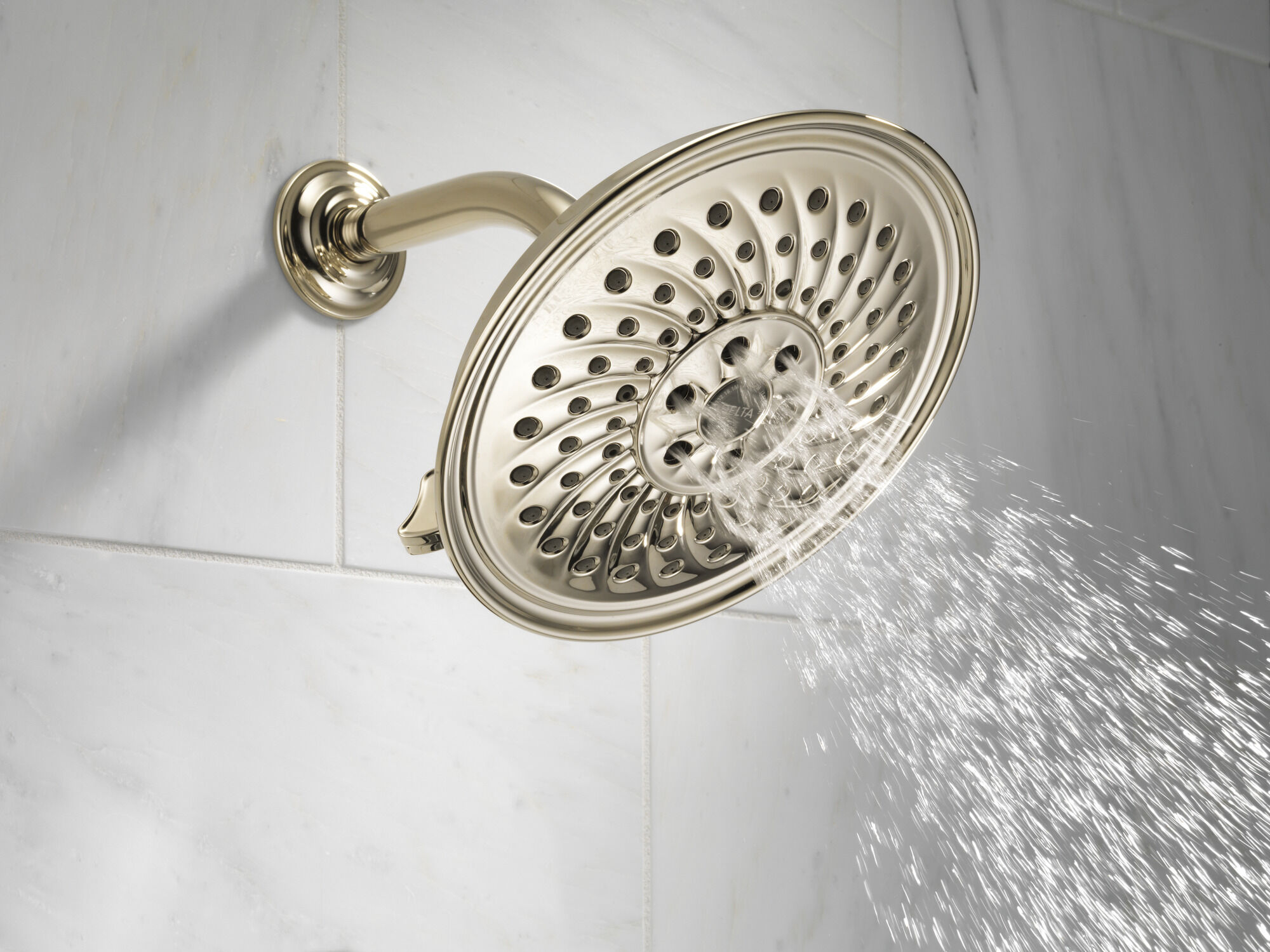 52687-PN H2Okinetic® 3-х позиционная душевая лейка Raincan Delta Faucet Universal Showering Полированный никель  - Вид №1