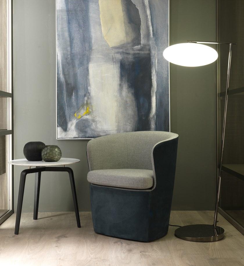 MisuraEmme Мягкое кожаное кресло с подлокотниками Atelier sun-id-1427184 - Вид №7