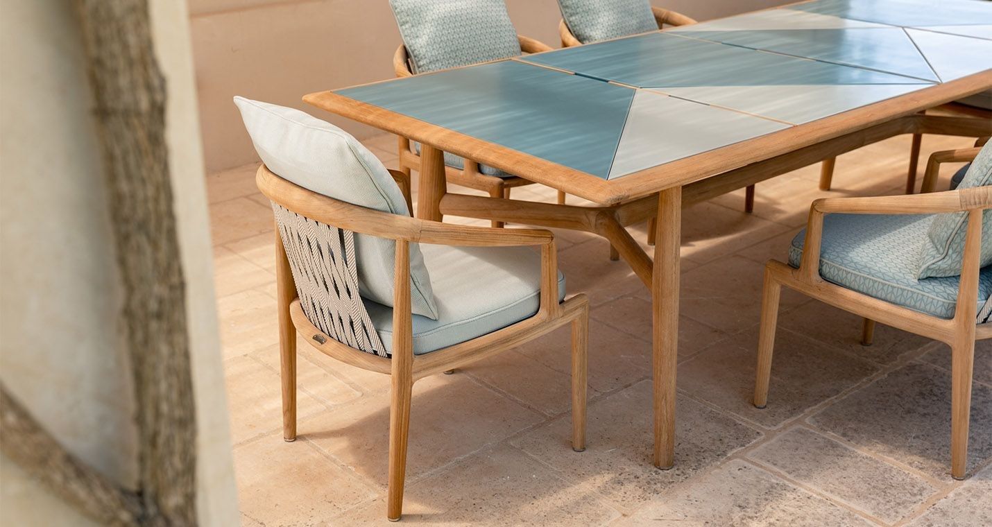 Прямоугольный стол из тикового дерева с керамической столешницей Poltrona Frau Boundless Living Outdoor Collections ARCH-00138932 - Вид №5