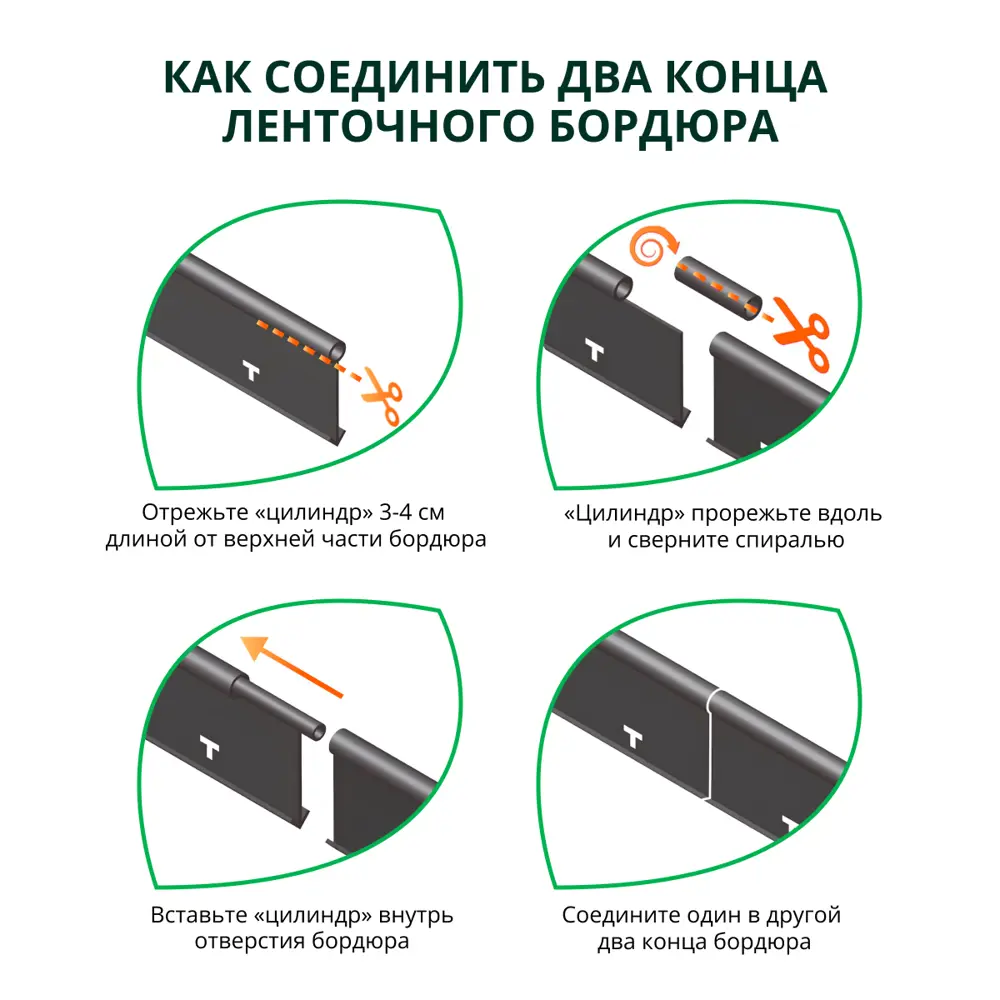 Бордюр садовый Geolia 1000 см цвет черный 87112389 STLM-2072325  - Вид №1