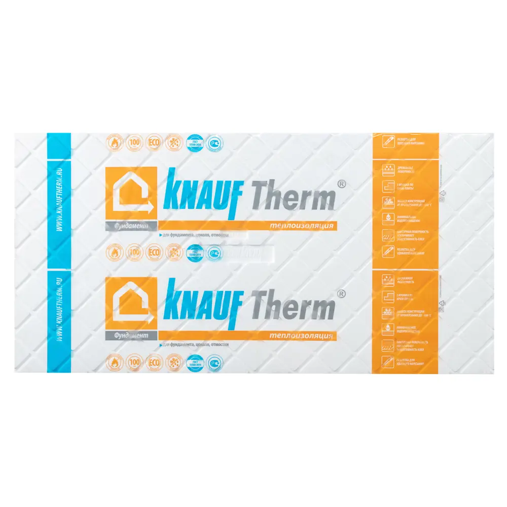 Пенополистирол Knauf Therm Фундамент 50x615x1215 мм 82796188 STLM-2173535  - Вид №3