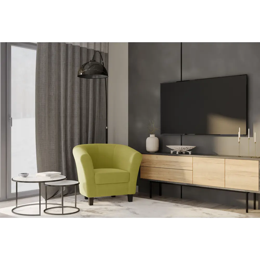 Кресло полиэстер Seasons Марсель CAMARO06 желтое 85x73x77 см 85098309 STLM-2091968  - Вид №2