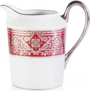 10571314 Haviland Молочник 250мл "Матиньон" (вишневый, платиновый декор) Фарфор, Керамика