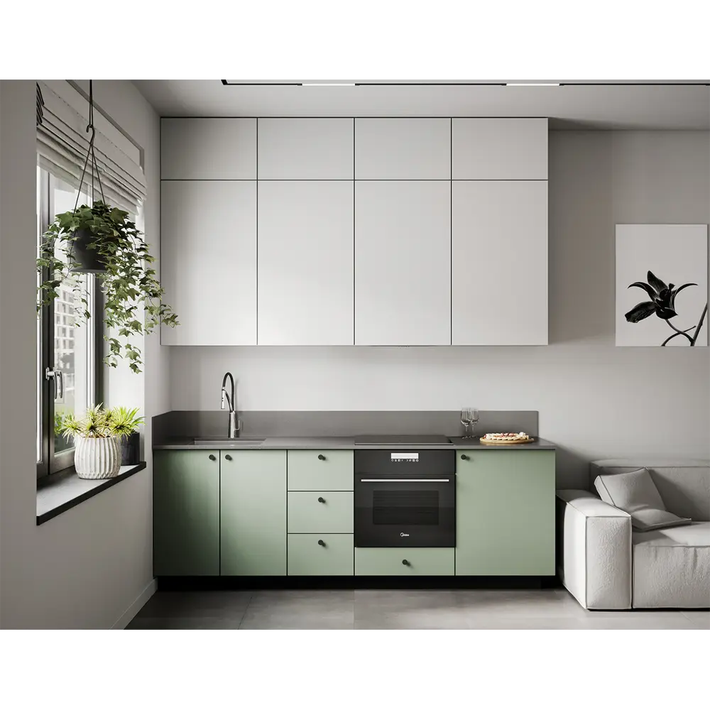 Фасад кухонного шкафа София 4x76.5 см KONSENSA ЛДСП цвет белый 89406542 STLM-2057618 - Вид №3