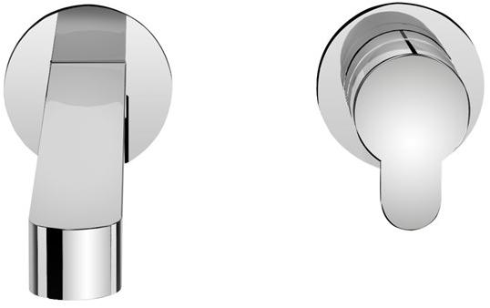 Water Evolution Смеситель для умывальника из хромированной латуни Clip sun-id-1478434 - Вид №1