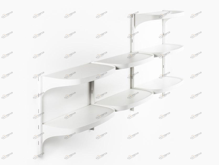 DANTE - Goods And Bads Открытый модульный настенный книжный шкаф из алюминия sun-id-1426800