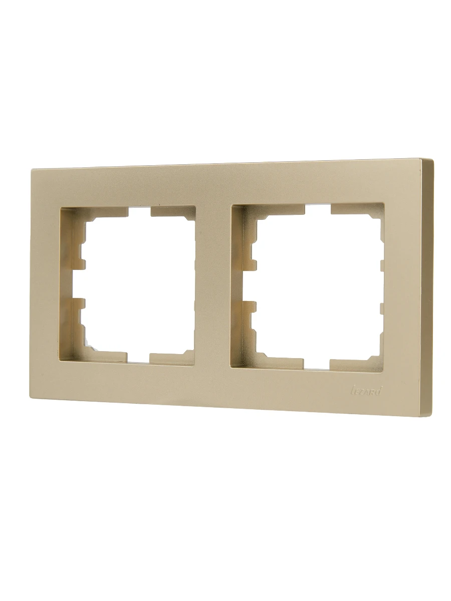 VESNA Рамка 2-я горизонтальная золото LEZARD 742-3600-147