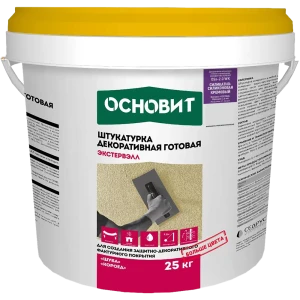 Штукатурка декоративная Основит короед OSs-2.0 WK цвет кремовый