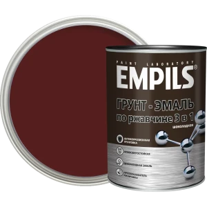 Грунт-эмаль по ржавчине 3в1 Empils PL гладкая цвет шоколад 0.9 кг