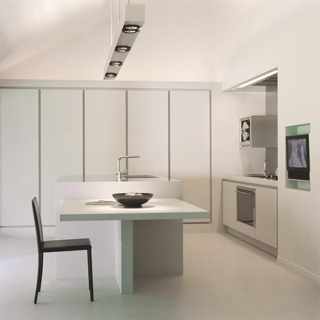 Strato Cucine Кухня с островом в белом стратоколоре Igloo sun-id-1348690 - Вид №3