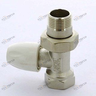 Вентиль НВ для радиаторов с разъемным соединением TIEMME 1/2" Kvs,1,7 3220003