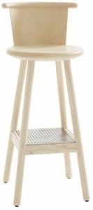 Karl Andersson Барный стул из дерева с подставкой для ног