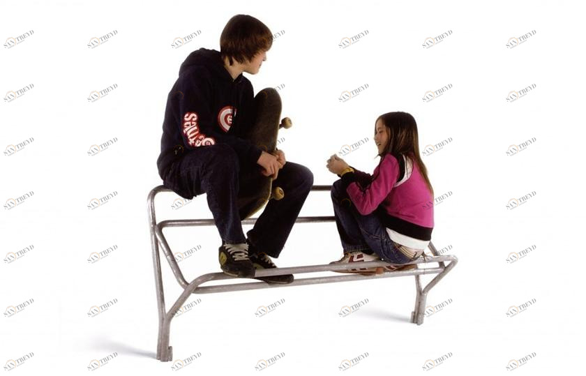 Euroform W Скамья из металла со спинкой  600 