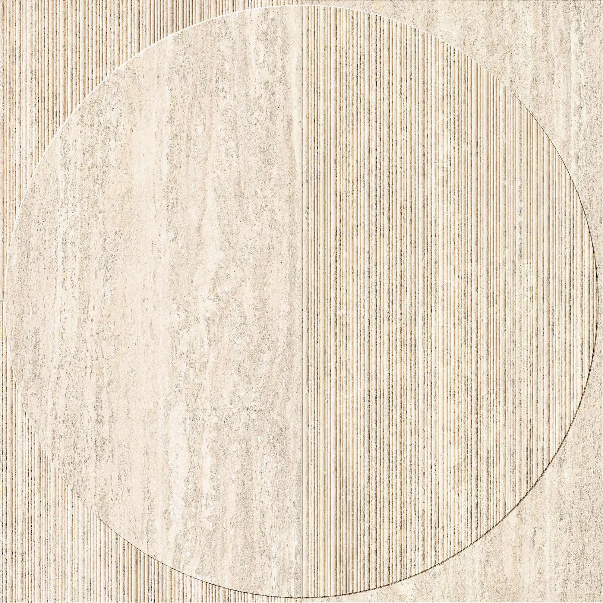 Трехмерное покрытие из керамогранита с эффектом травертина Italgraniti травертины ARCH-00016999