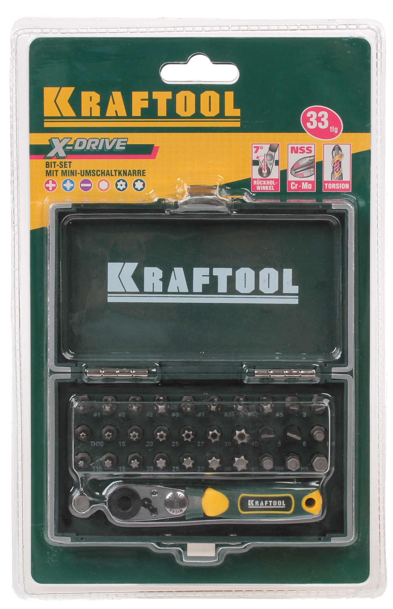 Набор бит KRAFTOOL 26065-H33 1065202 STDN-0144092